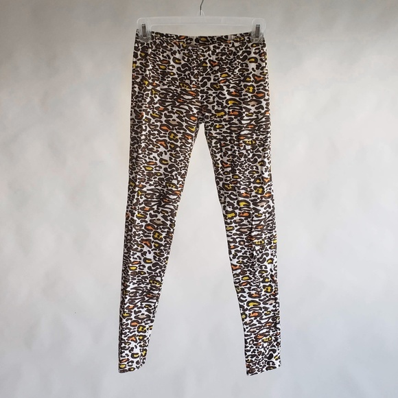 Cash Pants - Leopard Print Cotton Stretch Junior Leggings  s:18